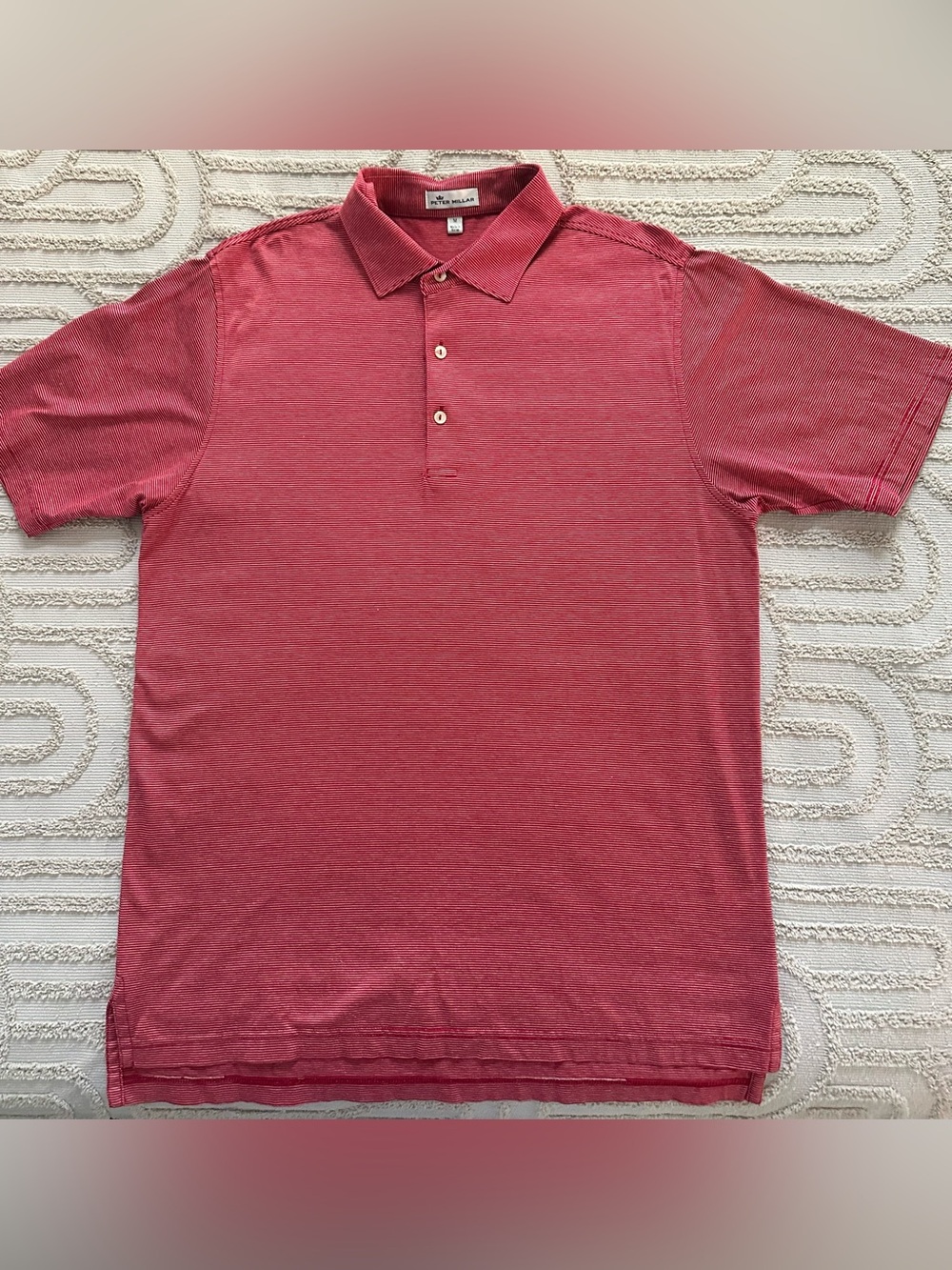 Peter Millar Heathered Red Polo Shirt